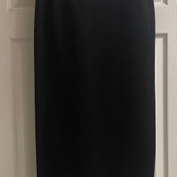 Black Maxi Straight Skirt Size 16 