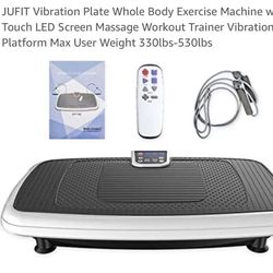 Vibration Plate Whole Body Exercise Machine Touch LED