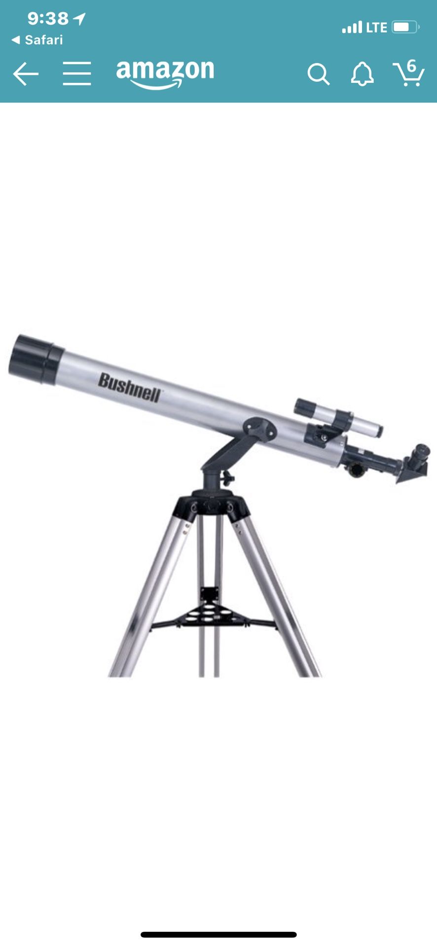 Bushnell 78-9512 refractor telescope 420x