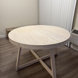 White Wooden Dining Table