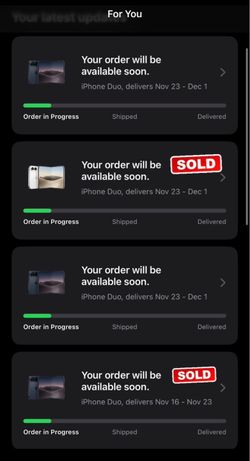iPhone Duo 256GB night sky  Nov 23 - 2 left