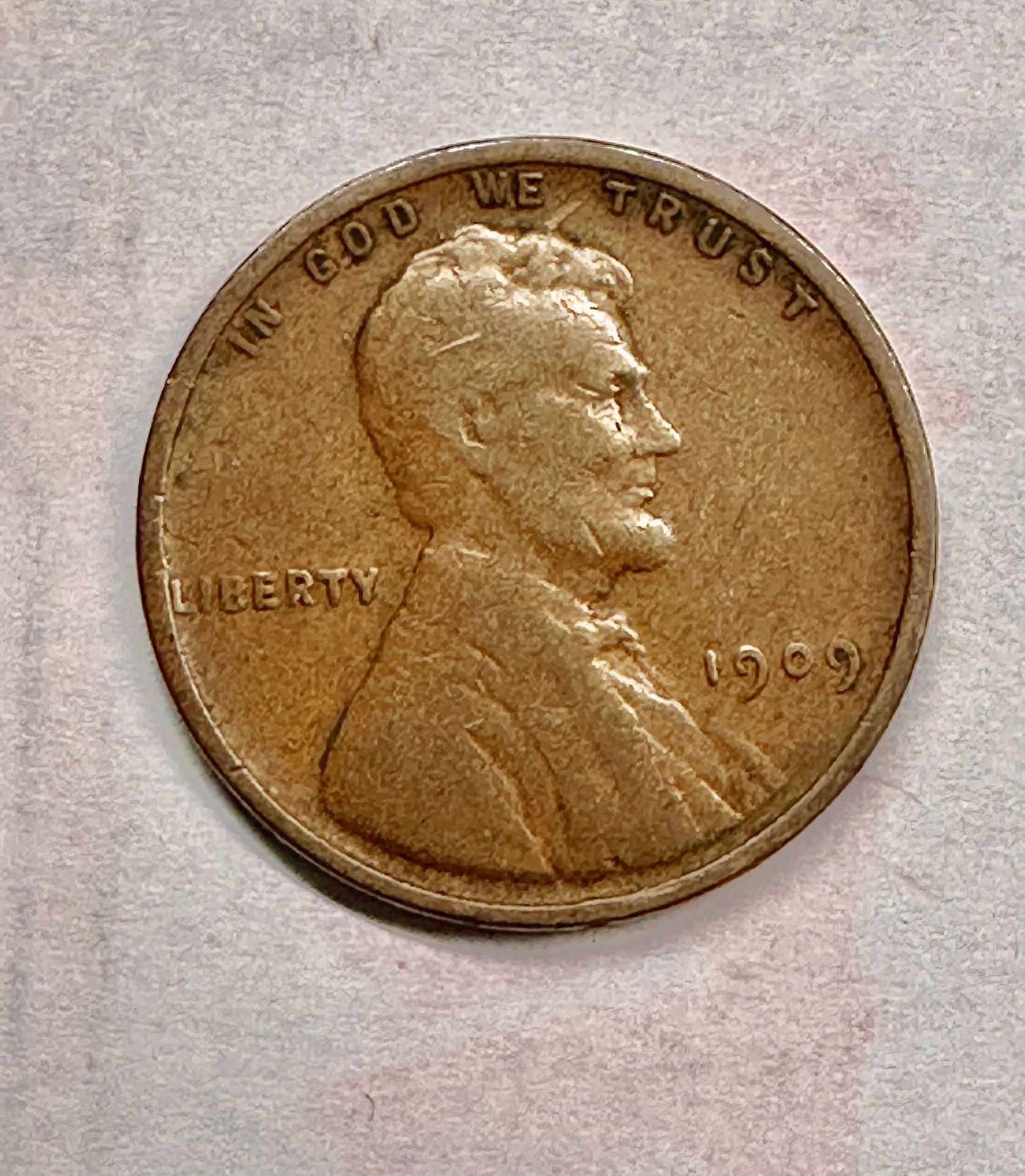 1909 & 1925 D Wheat Penny & 1982 Lincoln Memorial Penny