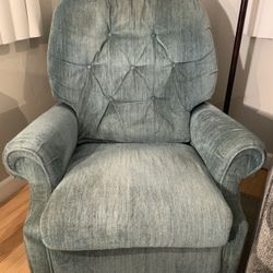 Rocker Recliner In Light Grayish green Color