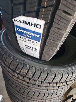 New set of tires 275 70 18 lt kumho