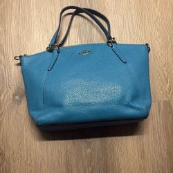 Blue Crossbody Coach Purse