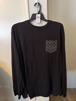 Coach Long Sleeve Shirt with Signature Pocket