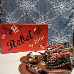 Rebel by ZiGi Afterparty Leopard Sandals #77446 - Size 8.5M