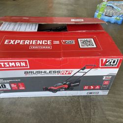 CRAFTSMAN V20 20-volt, 20-in Push Battery Walk Lawn Mower with (2) 5 Ah Battery Included