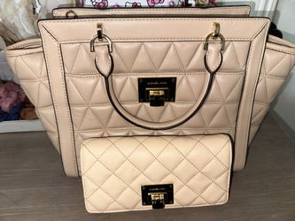 Michael Kors Quilted Bag And Wallet