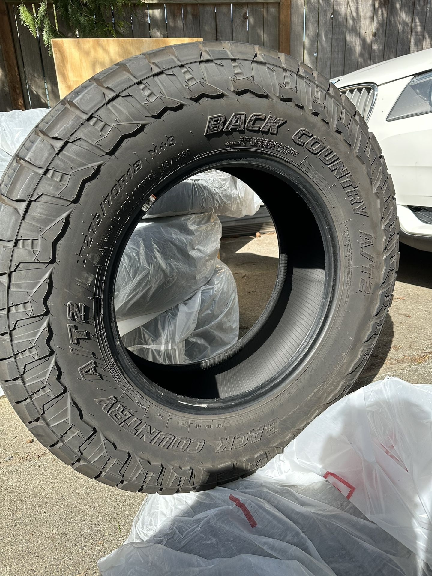275 75 r18 back country at2 tires 33 for sale in renton wa offerup