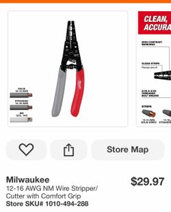 Milwaukee 12-16 AWG NM Wire Stripper/ Cutter with Comfort Grip