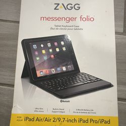  iPad Accessory Bundle – ZAGG Messenger Folio + UAG Metropolis Case (NEW)