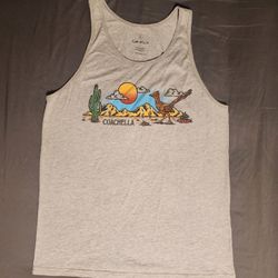 2018 COACHELLA Muscle Tank Top Large Gray BEYONCE THE WEEKND EMINEM CARDI B HAIM