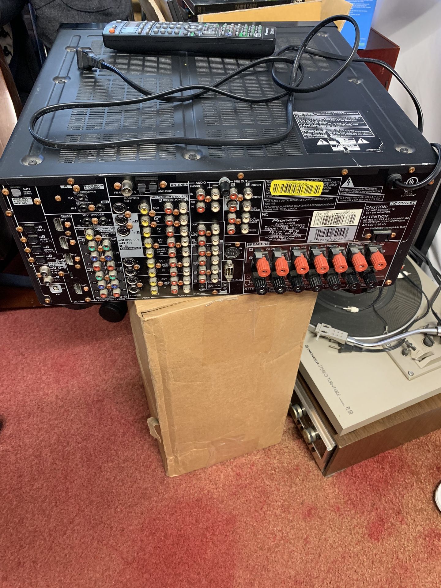 Retailed 1200 Pioneer Elite VSX82TXS With Remote 130Watts X 7