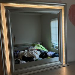 LED dresser With Mirror