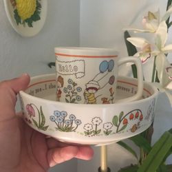 Vintage Children’s Cup and Bowl By Lenox