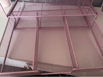 Medium sized, Pink, Desk organizer