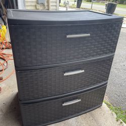 Plastic Storage With 3 Drawer 