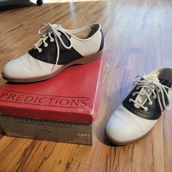 Saddle Shoes, Leather,  Size 6