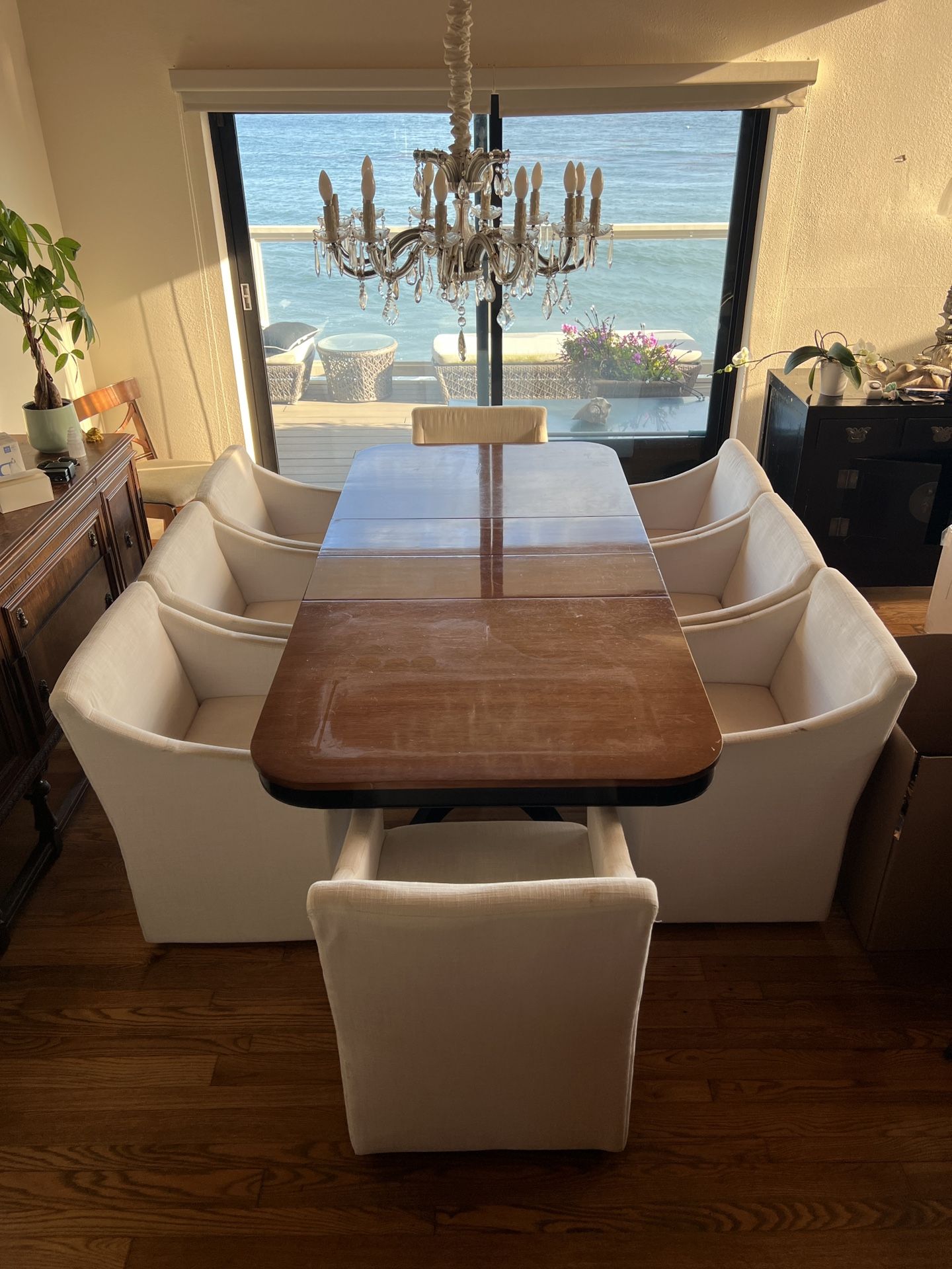 Restoration Hardware Ellison Slope Dining Room Armchairs. Set of 8.