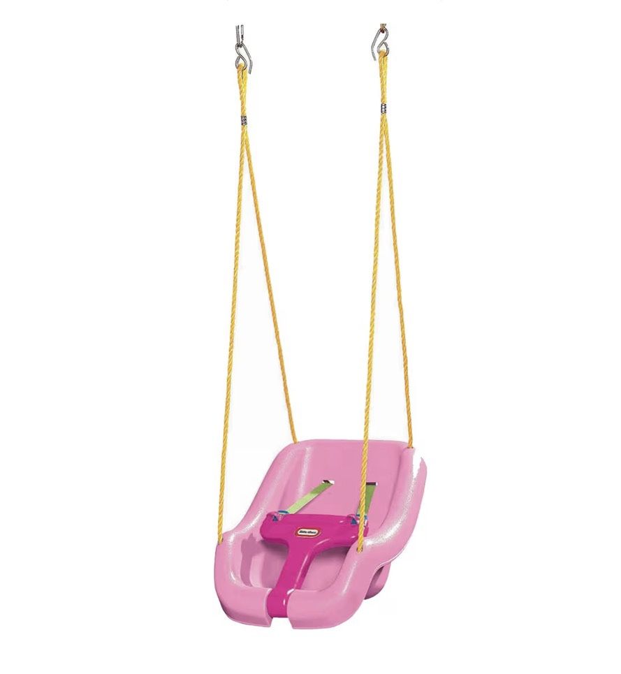 New - Little Tikes 2-in-1 Snug N Secure Swing (Pink)