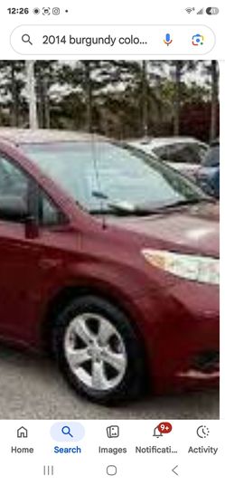 2016 Toyota Sienna for parts