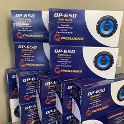Q Power Car Audio . 6.5 Inch Car Stereo Speakers 500 Watts . Blowout Sale $20 A Pair While They Last . New 