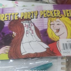 bachelorette party pecker veil