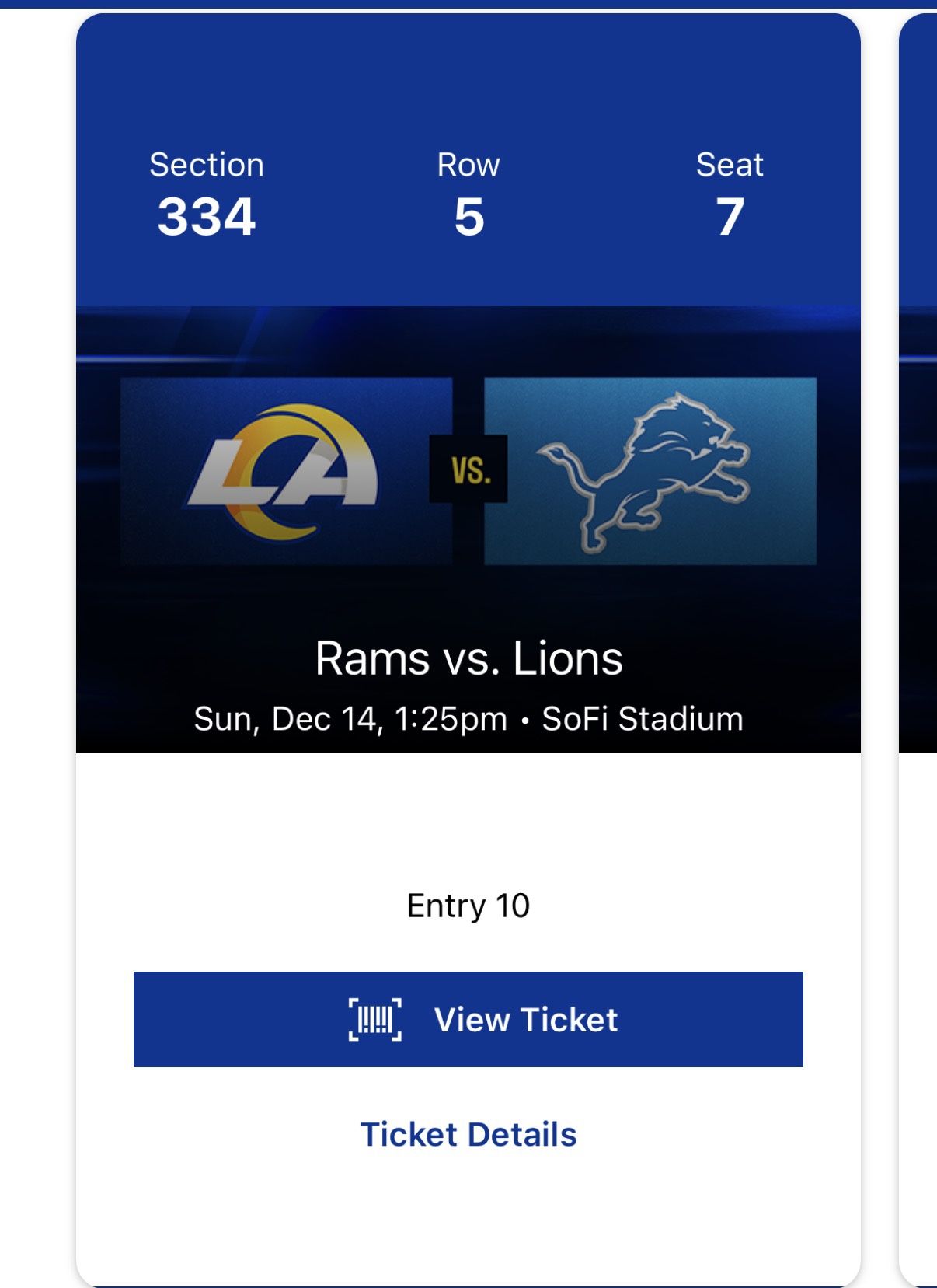 Rams Vs Lions