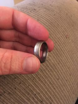 Titanium men’s wedding band