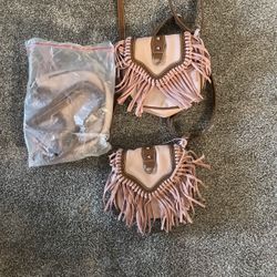 Pink Fringe Purses