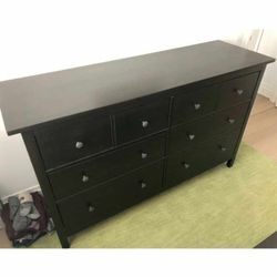 Beautiful Black Brown IKEA Hemnes Dresser. Delivery Available For An Extra Fee 