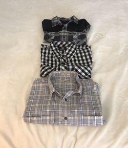 3 For $20 XL Plaid Men’s Shirts