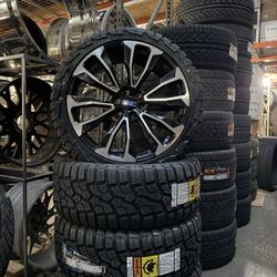 24 Inch Black Machine Wheels Rims Tires 285/40r24