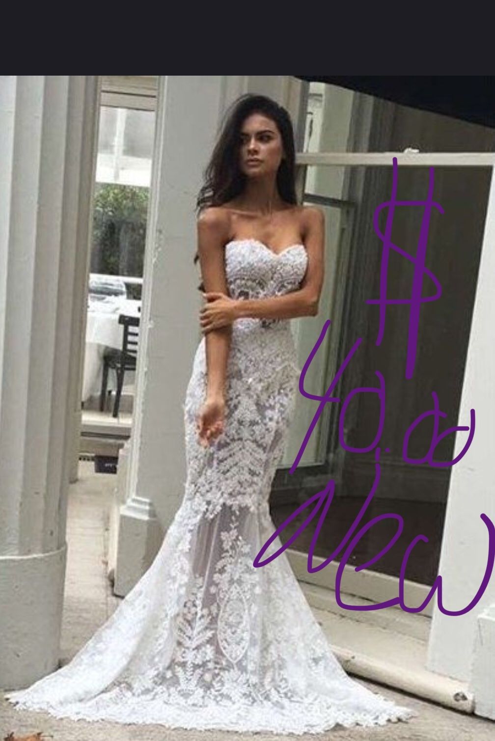 Brand New wedding dress xs,s m l xl available only )$40
