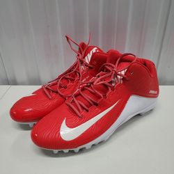 Nike Speedlax 5 Men's Lacrose Cleats 807143-611 Red & White Shoes Size US 15