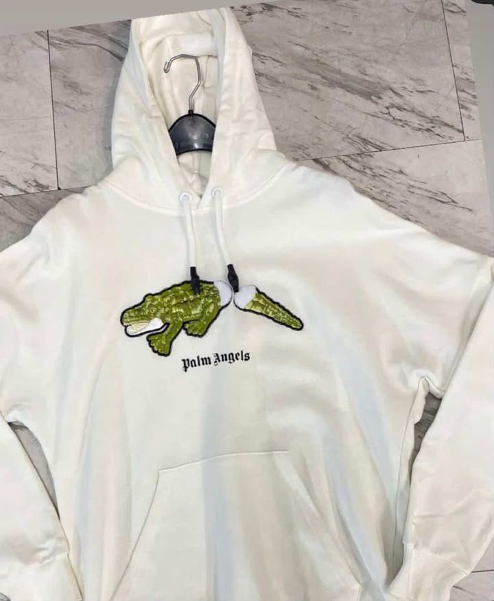 Palm Angels X Lacoste Decapitated Crocodile hoodie 