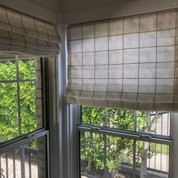 Four Roman Shade Window Treatments 