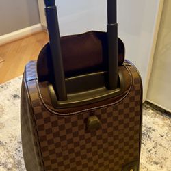 Louis Vuitton Duffle Bag Rolling Suitcase Carry On With Telescope Handle 