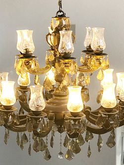 Antique Austrian Crystal Chandelier