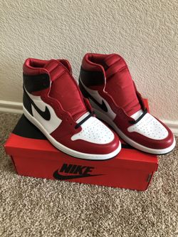 Air jorden 1 High OG Satin red 