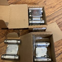 Lot Of 4 Louvre Door Hinges (2 Full Sets)