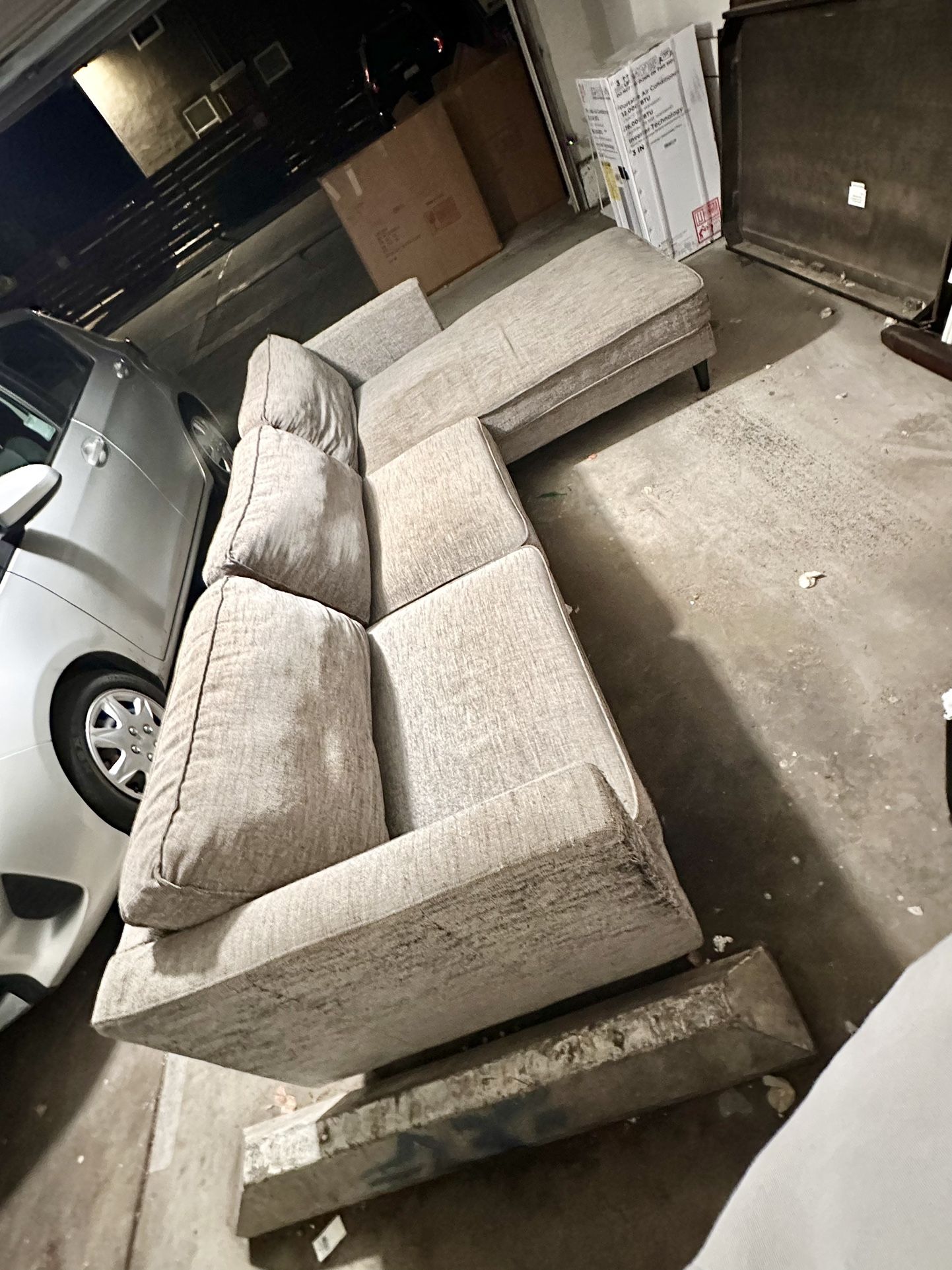 Couch “L” Sectional - Grey 