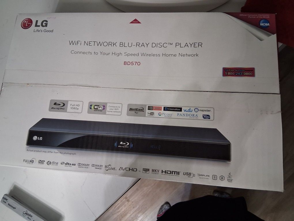 New In Sealed Box LG BD570 DVD player