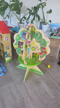 Toddler activity center tree top