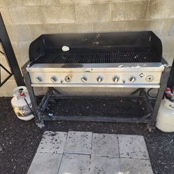 6 burner bbq grill used and Cheap!