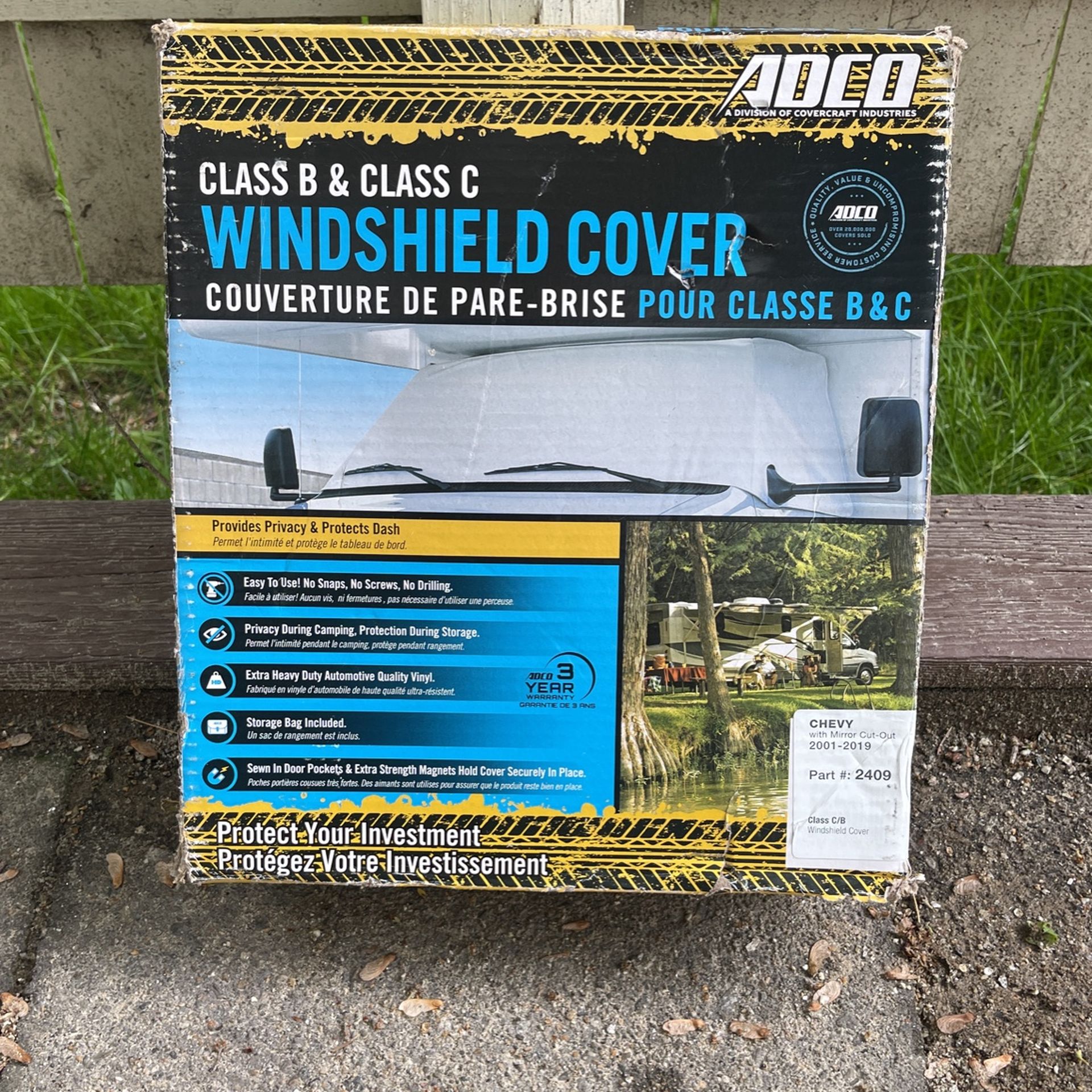 ADCO Class  C And B Windshield Cover