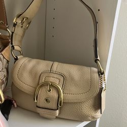 Coach pebbled Leather Soho Buckle Shoulder bag