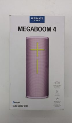 Ultimate Ears MEGABOOM 4. Portable Wireless Bluetooth Speaker with Waterproof, Dustproof And Floatable Design - Raspberry Red