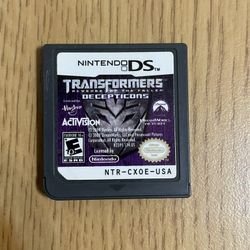 Nintendo DS Transformers: Revenge Of the Fallen Deceptions